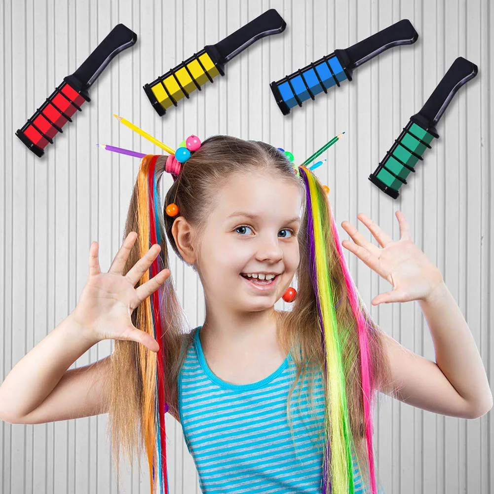 Временные расчески для окрашивания волос, набор для девочек, для волос, разноцветные расчески для окрашивания волос, расческа для ухода за волосами, инструменты для укладки волос, окрашивание волос в салон