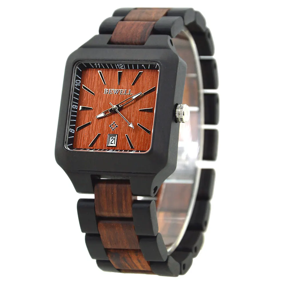 BEWELL WOODEN WATCH
