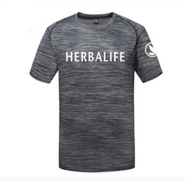 

Herbalife T-shirt Woman Round Collar Short Sleeve Camouflage Couple Style Sports Fitness Square Dance Quick Dry T-shirt