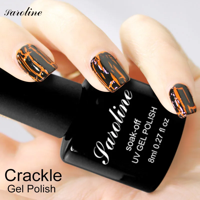 

Saroline 12 Colors Crackle Shatter Gel Cracking Nail Lacquer Professional Lucky Crack Nails Soak-off Uv Led Lamp Gel Polish