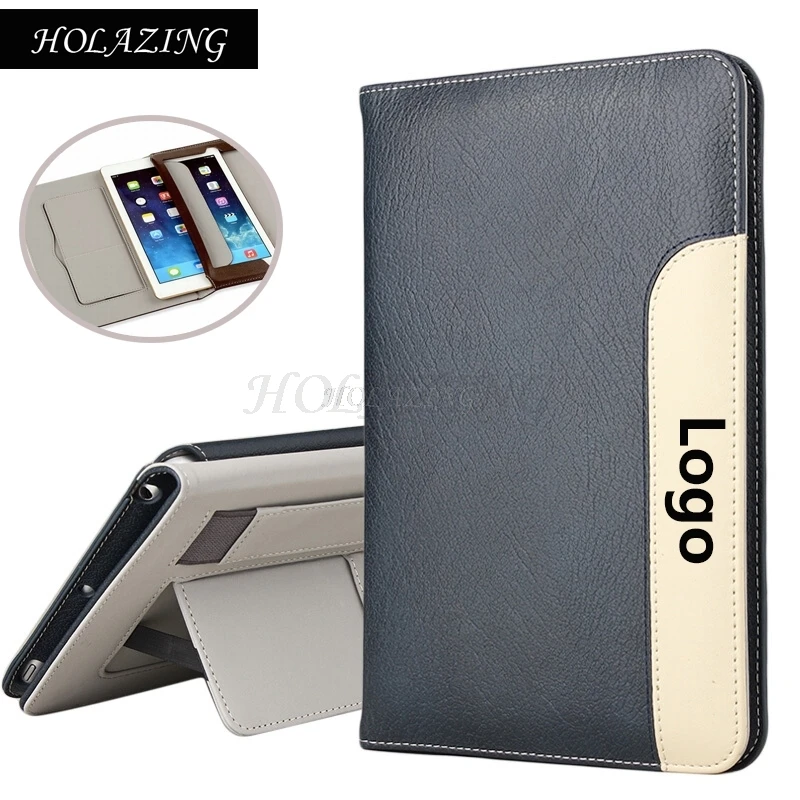 

HOLAZING Luxury Premium PU Leather Holder Stand Cover for iPad Mini 2 3 7.9 with Card Slot Hand Strap Smart Sleep Wake up Case