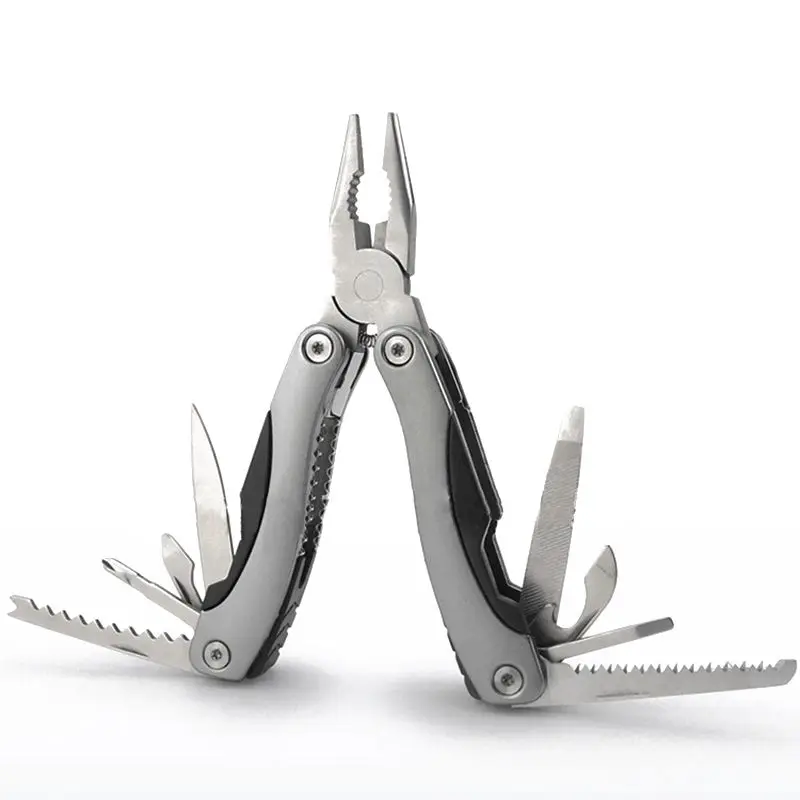 

Outdoor Multitool Pliers Serrated Knife Jaw Hand Tools + Screwdriver + Pliers + Knife Multitool Knife Set Survival Gear