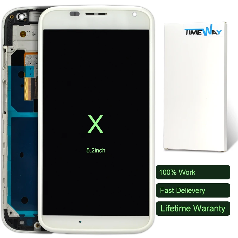 

10pcs DHL For Motorola Moto X LCD Display Touch Screen Digitizer Full Assembly with frame