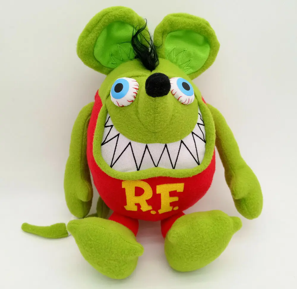 

RAT FINK green stuffed plush toy 12"new