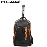 Genuine Head Team Multifuntional black Sports Bag Tennis Badminton Bag Tennis Backpack For 1-2 Pcs