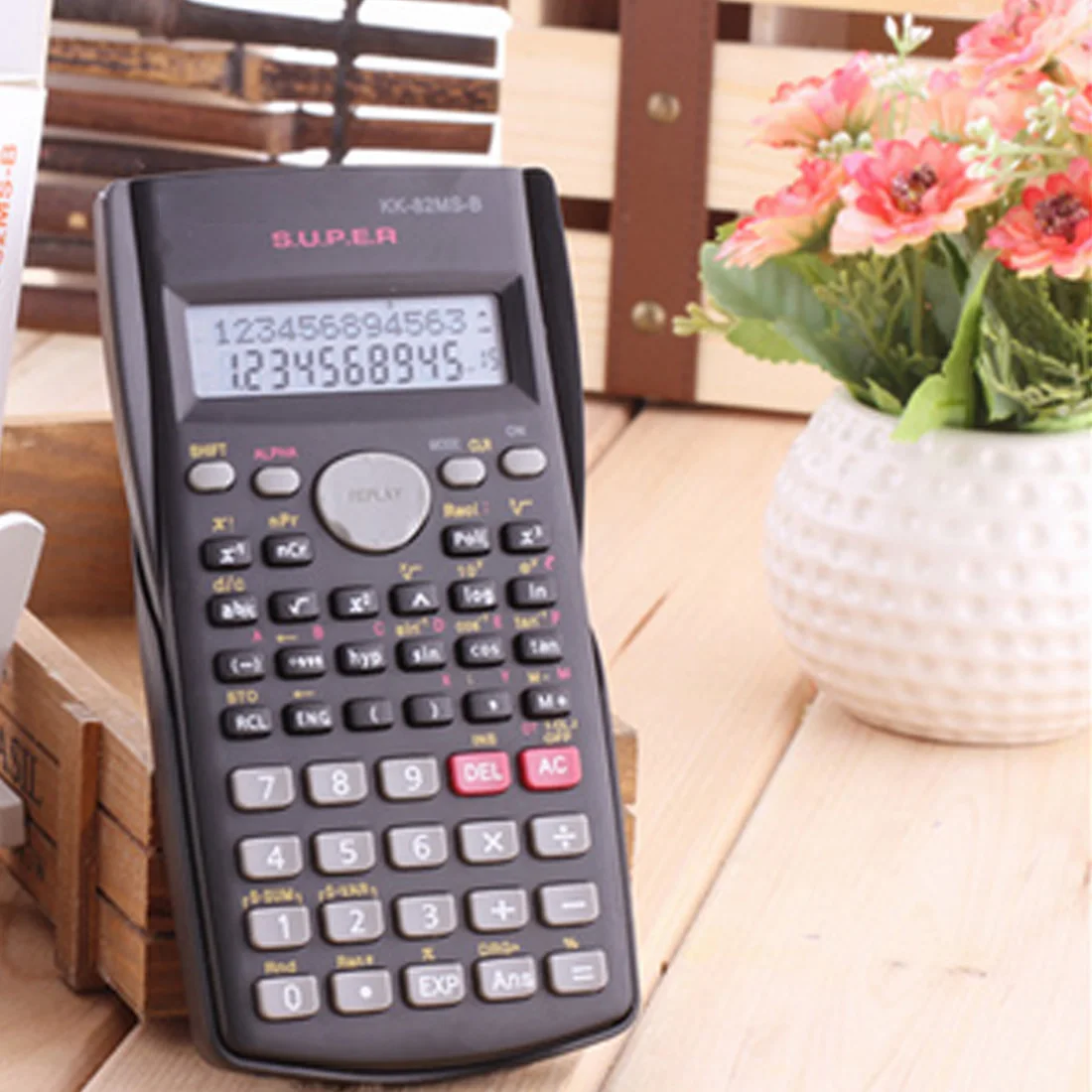 

Portable Scientific Calculator Student Calculator 240 Functions 2 Line Display 82MS-B Electronic Calculating Pocket Calculator