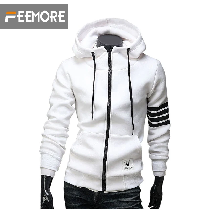 The hooded  and the wind hit color men sweatshirt ...