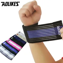 AOLIKES, 1 шт., уличная спортивная повязка для травм, регулируемые напульсники, продуманный налокотник, поддержка запястья, компрессионная обертка, фиксатор запястья, защита