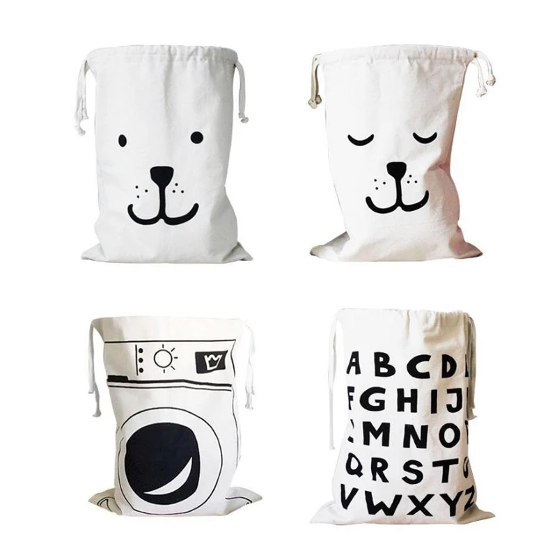 XZJJA لطيف الحيوان إلكتروني حقيبة تخزين من القماش الأطفال غرفة الملابس لعب الرباط المنظم حقيبة الكرتون جيب كيس التخزين