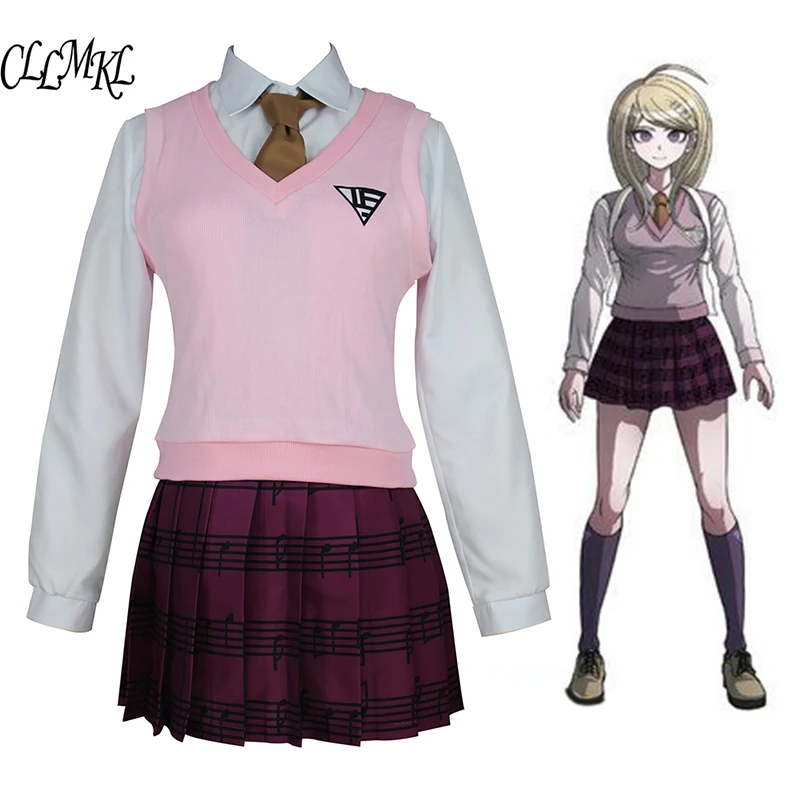 

Japanese Anime Danganronpa V3 Akamatsu kaede Cosplay Costume Uniform Suit