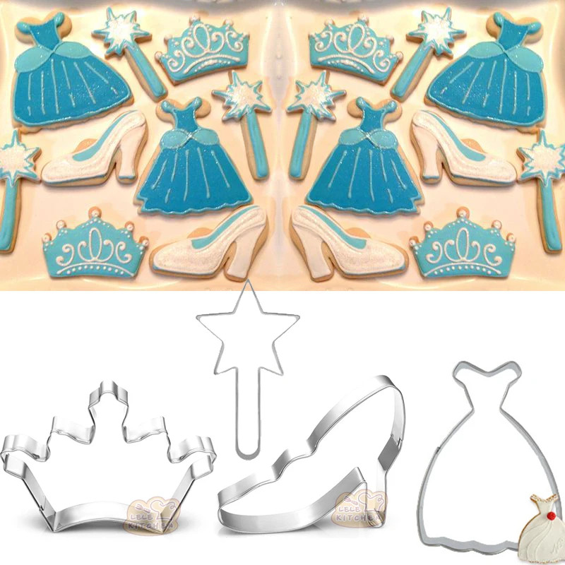 4 шт. форма для печенья в виде принцессы|shoe cookie cutter|cookie cuttercutter mold |
