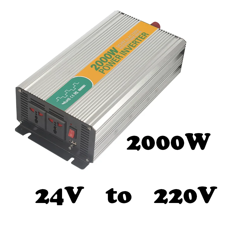

2000W 24v to 220v ultimate power inverter backup inverter 220v/230v/240v ac power inverter for household 2000watt 24vdc input