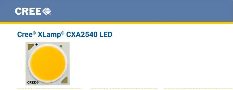 

2pcs/lot US.CREE CXA 2540 Beads 86W High Power LED Chip 2700~3000K@5000~6500k Pure white/Warm White