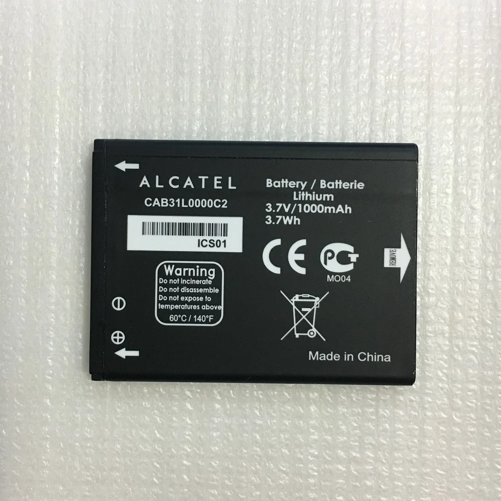 Аккумулятор 1000 мАч для Alcatel i808 T66 A890 OT 720D/828/890DG/813F/ CAB31L0000C1/CAB31L0000C2 | Мобильные