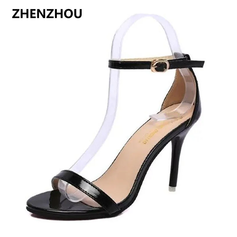 Free shipping summer 2017 peep toe heel sandals heels waterproof cross strap hollow out sexy sandals