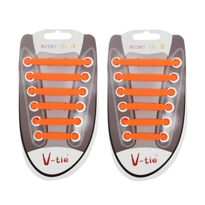 1 комплект/12 шт., Детские Силиконовые эластичные шнурки для обуви, водонепроницаемые, подходят для всех кроссовок, шнурки для первых шагов, шнурки для малышей - Цвет: orange