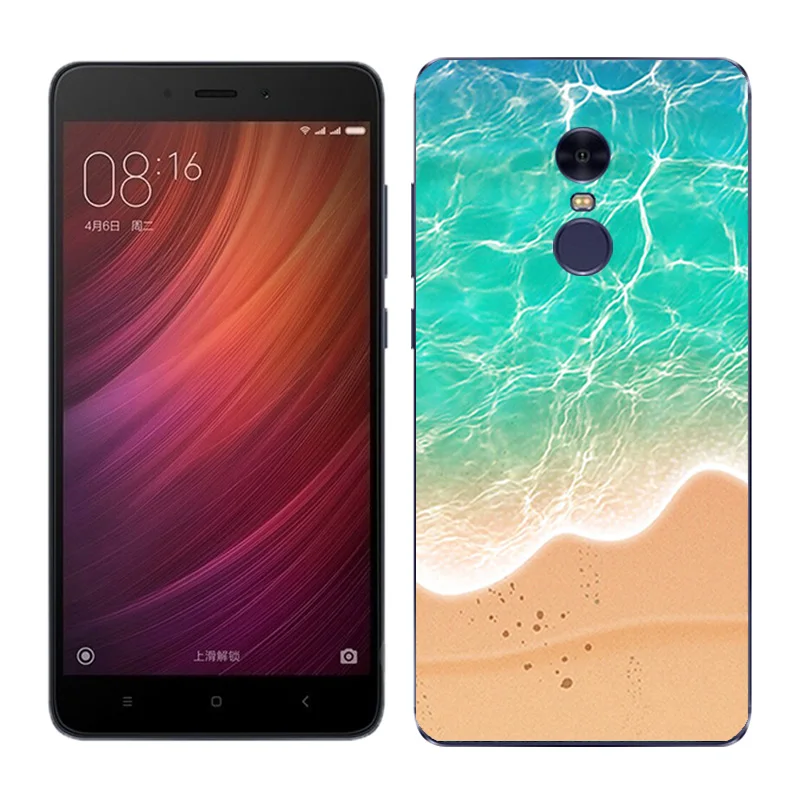 Для Xiaomi Redmi Note 4 Чехол Note4, силиконовый чехол с морским песком для телефона Red mi Note 4 Note4 xaomi mi Note4 5,5" - Цвет: 24