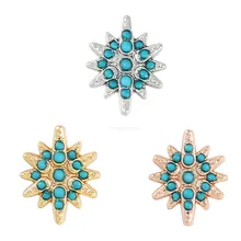 Somsoar ювелирные изделия North Star талисманы подходят кожаный обертывающийся браслет ожерелье для женщин модные ювелирные изделия 10 шт./лот