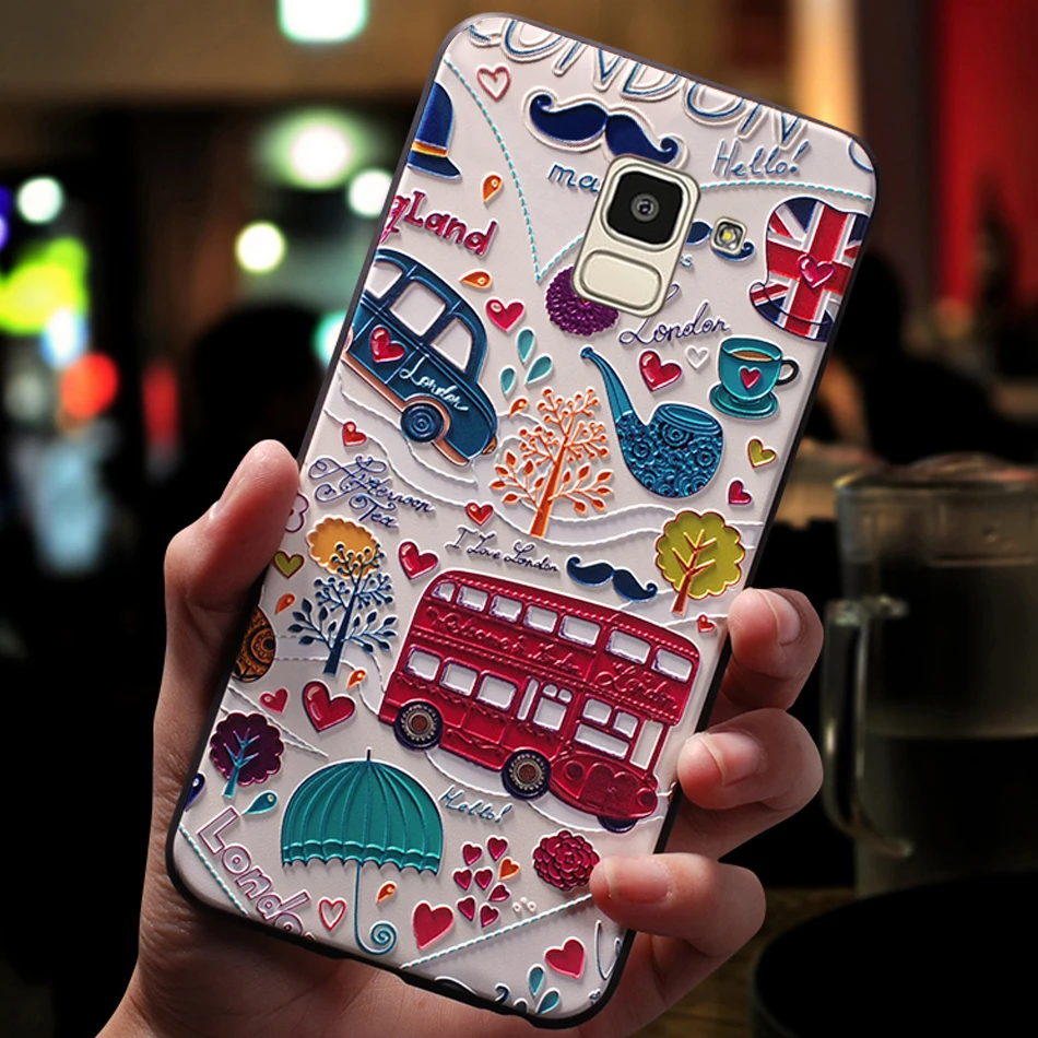YonLinTan роскошный чехол для Samsung Galaxy j 6 j6 2018 на заднюю панель телефона 3D милый