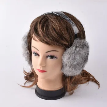 

Rabbit Fur Earmuff Natural Fur Earlaps Unisex Earmuffs Fashion Winter Warm Soft Earmuffs