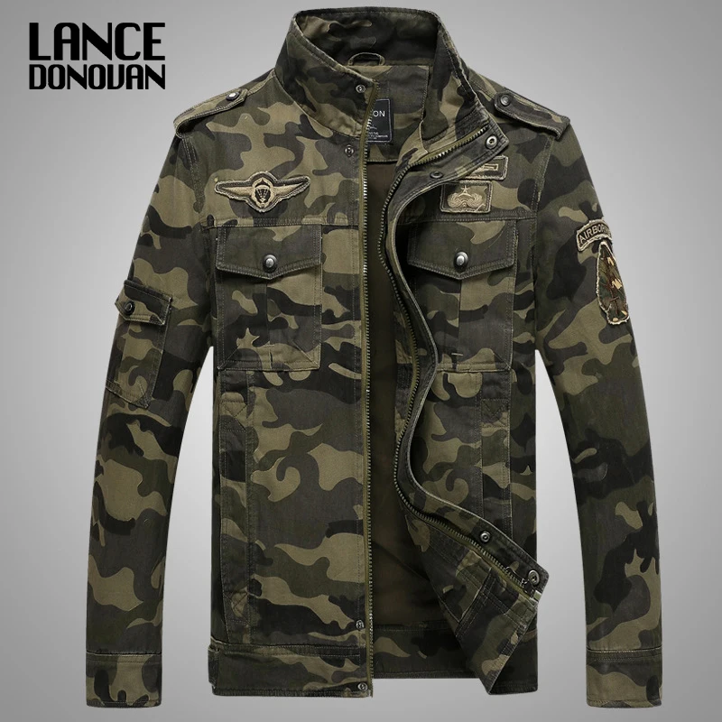  New 2019 Army Military Jacket Men Tactical Camouflage Casual Fashion Bomber Jackets Plus size M-XXX
