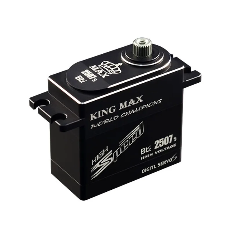 

KINGMAX BLS2507S 69g 25kg.cm digital metal gear standard servo HV waterproof full CNC alu case for 1/8 1/10 car airplane heli