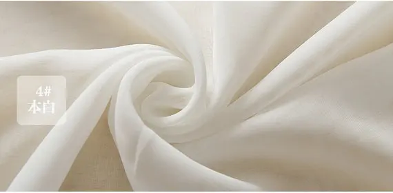 

chiffon fabric for dress, lining fabric, off white chiffon fabric SAMPLE