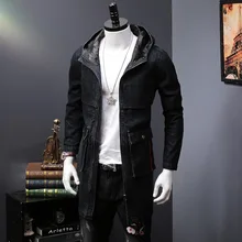 Трендовые модные высококачественные джинсовые куртки больших размеров 4XL, мужская верхняя одежда, Тренч, мужские джинсовые куртки для мужчин