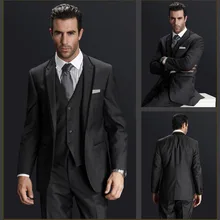3 предмета(куртка+ штаны+ жилет+ галстук), черные модные мужские костюмы с острым углом, облегающие смокинги с хвостом, высокое качество, дешевле