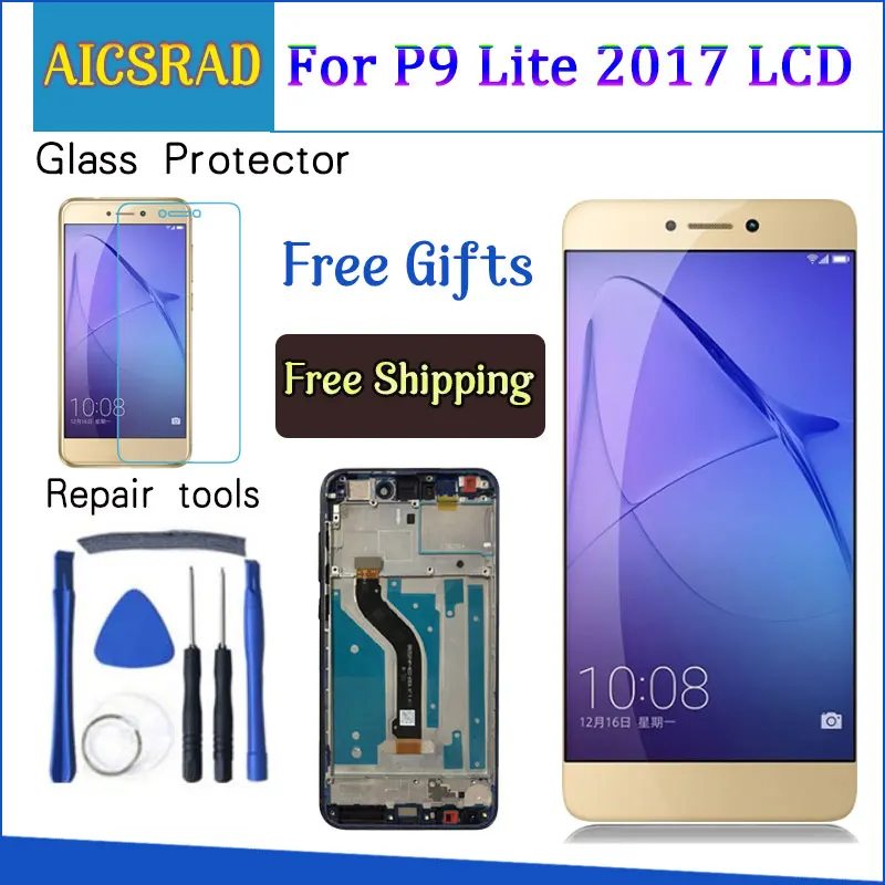 

5.2"For HUAWEI P9 Lite 2017 LCD Touch Screen For HUAWEI P9 Lite 2017 PRA-LX1 LCD Display Nova Lite GR3 2017