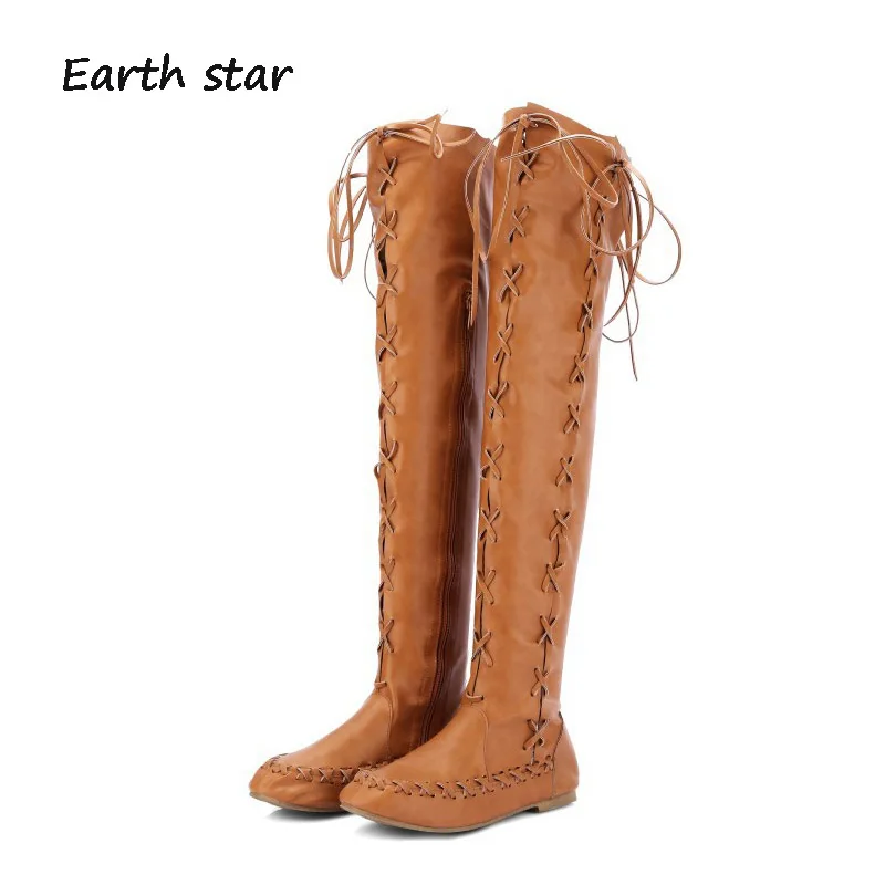 earth knee high boots