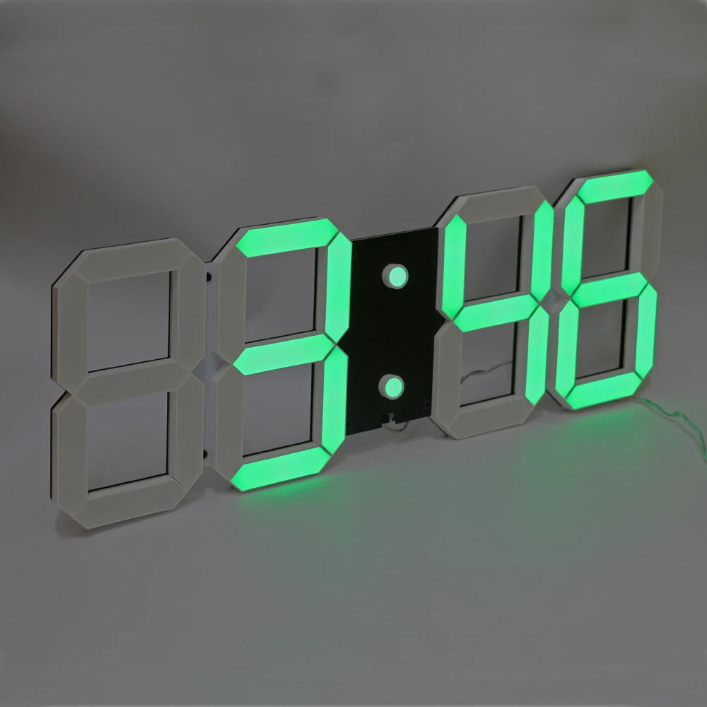 Цифровые светодиодсветодиодный настенные 3d часы большой таймер обратного