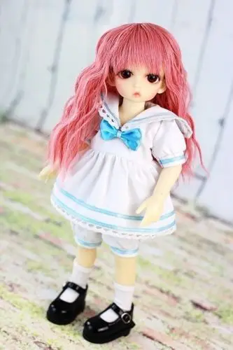 [Wamami] 120# белый и синий светильник рубашка/одежда/платье/костюм 1/6 SD DZ BJD Dollfie