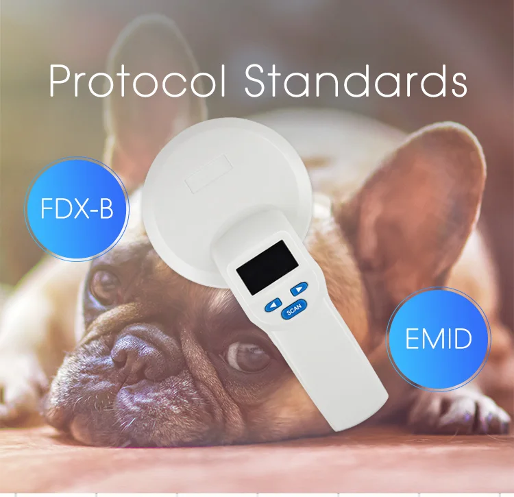 Животных ручной считыватель rfid ISO11784/5 FDX-B EMID Стекло Tag reader собака чип сканер OLED 134,2 кГц Лидер продаж для отслеживания домашних животных теги