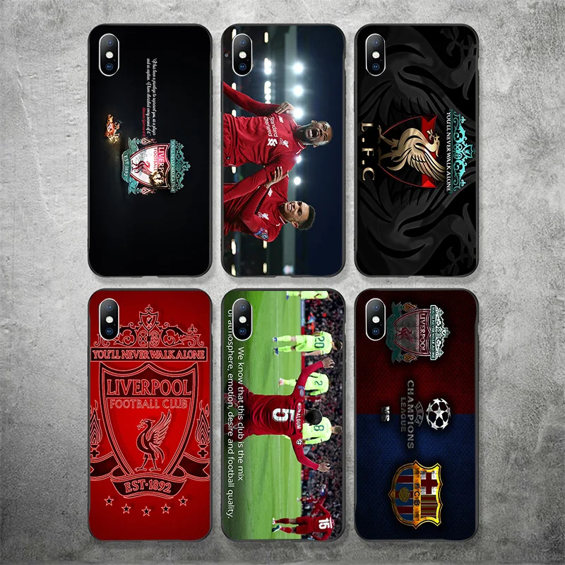 

Yinuoda Liverpool FC Phone Case Picture For UEFA Champions Silicon Shell Soft TPU Cover For iPhone X XR XS MAX 7 8 7plus 6 6S 5