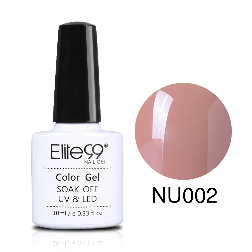 Elite99 10 ml Gel UV esmalte de uñas Color rojo vino desnudo Serie UV Gel esmalte remojo lámpara LED uñas laca de Gel de uñas de diseño artístico