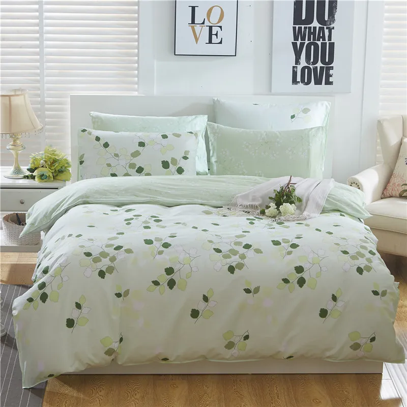 

Free Shipping Modern Style 100% Cotton Duvet Cover Set Bed Sheet Pillowcase King Size Super Soft Bedding Sets LIPA001