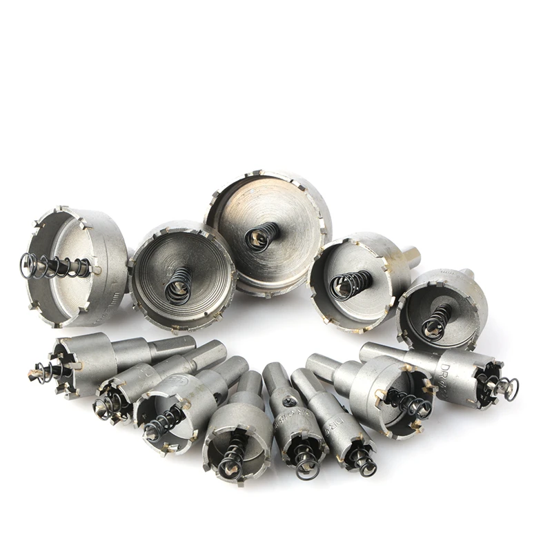 

13pcs/set 16 18 20 22mm Carbide Tip TCT Drill Bit Hole Saw Set Stainless Steel Metalworking Metal Cutter Hole Saw Drilling