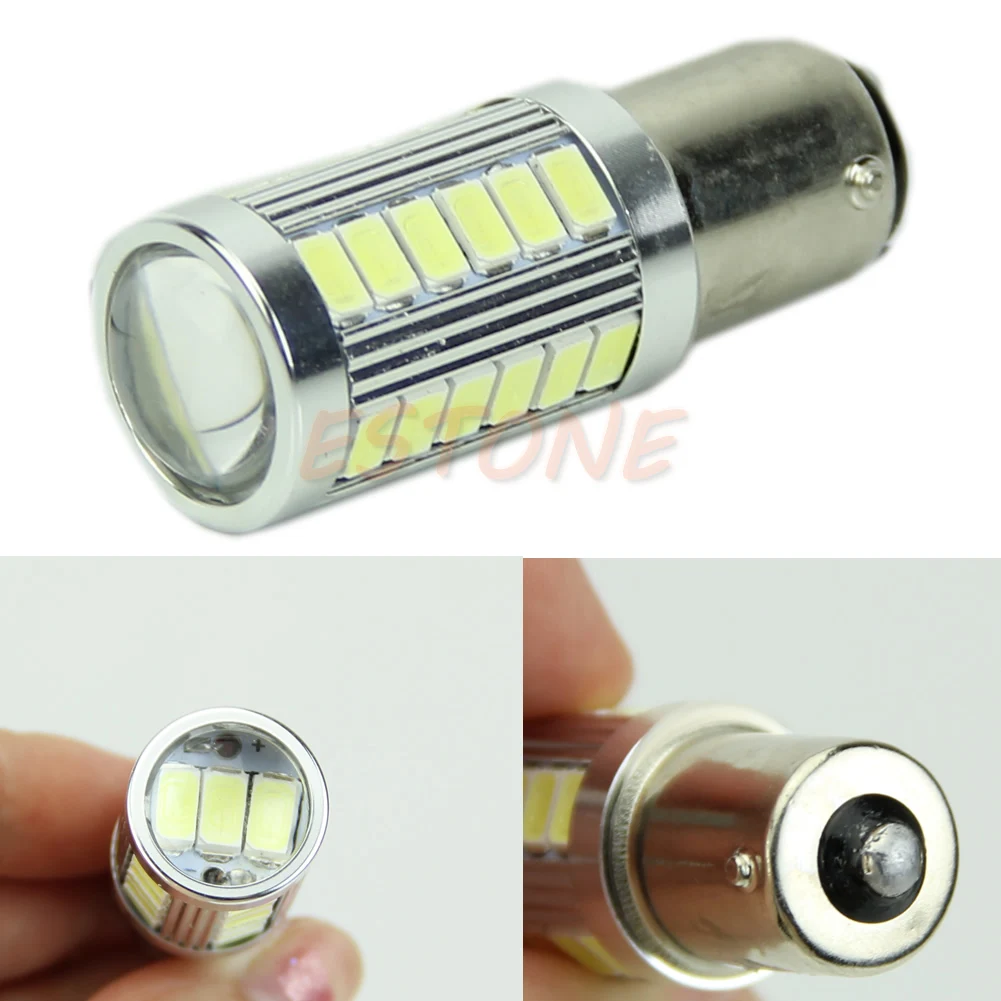 

White 1156 BA15S 33-SMD 5630 LED Auto Car Vehicle Reverse Tail Light Bulb Drop Ship No22