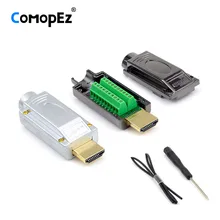 HDMI 2,0 1,4 HD адаптер разъем Breakout терминал доска, нет необходимости пайки Высокое качество, с корпусом Shell