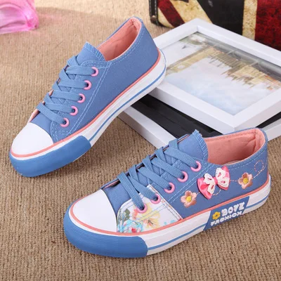 2016 Girls Skateboarding Shoes Nonslip Kids font b Sneakers b font Children Sport Shoes Canvas Shoe