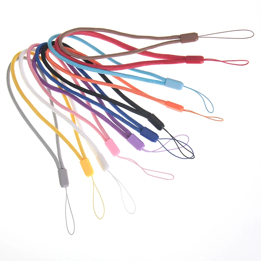 

100pcs Wholesale Colorful Wrist Strap Hand Lanyard For Cell phone Camera USB Flash Drives Keys Gopro Phone Wristband Bracelet