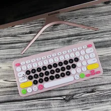 Силиконовая Защитная крышка для клавиатуры для logitech K380 Bluetooth multi-устройства клавиатуры водонепроницаемый беспроводной настольный Пылезащитная пленка