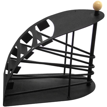 

Great Ideas Remote Control TV Handset Holder / Storage Caddy / Organiser - Holds Up To 4 T.V. Remotes - Black Metal Arched Desi