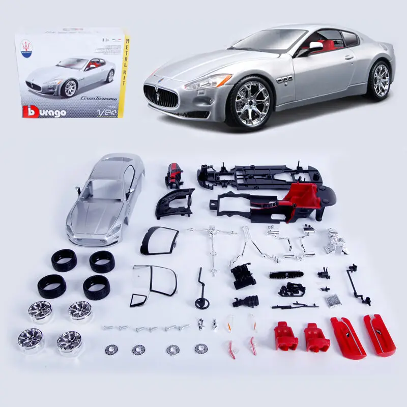 Набор для сборки Bburago 1:24 Maserati GT набор самостоятельной гоночных автомобилей литья