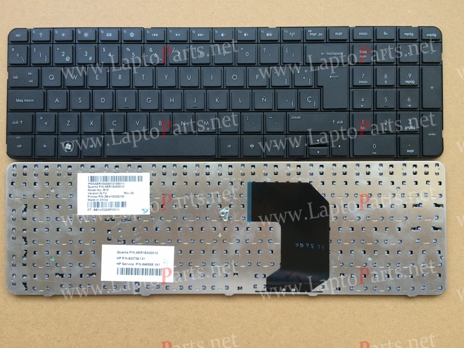 

New Sp Spanish keyboard for HP Pavilion G7-1000 G7-1100 G7-1200 G7 G7T R18 G7-1001 G7-1222 Laptop Keyboard