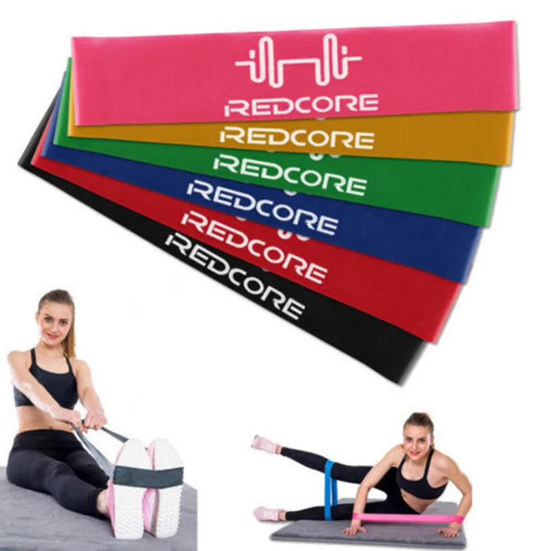 4/6 Colors Latex Resistance Bands Fitness Set Rubber Loop Bands