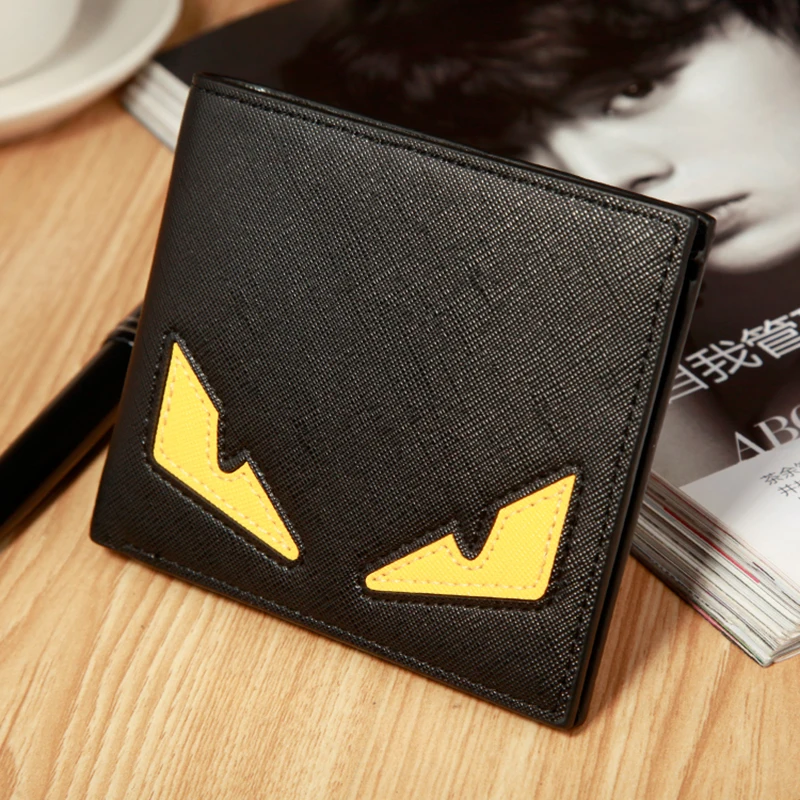 

New Trend PU Leather Mens Clutch Wallets Creative Cartoon Pattern Card Holder Small Money Purses Slim Wallet for Men carteira