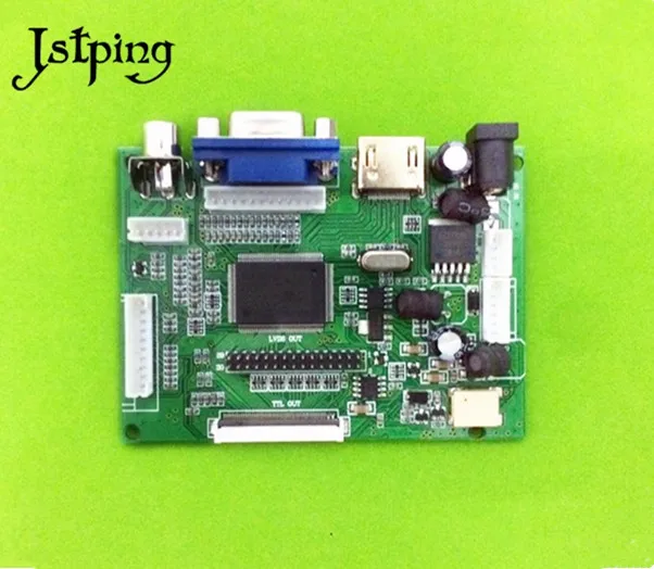 

Jstping 50pin TTL LVDS controller LCD screen AT070TN90 AT070TN92 AT070TN94 Driver Board Monitor HDMI VGA 2AV for Raspberry Pi