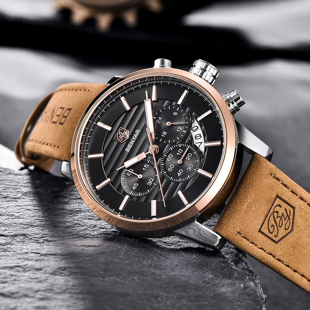 BENYAR часы мужские Montre Hommes Топ Марка де люкс кварцевые спортивные часы Montres Hommes де режим Montre-браслет relogio masculino